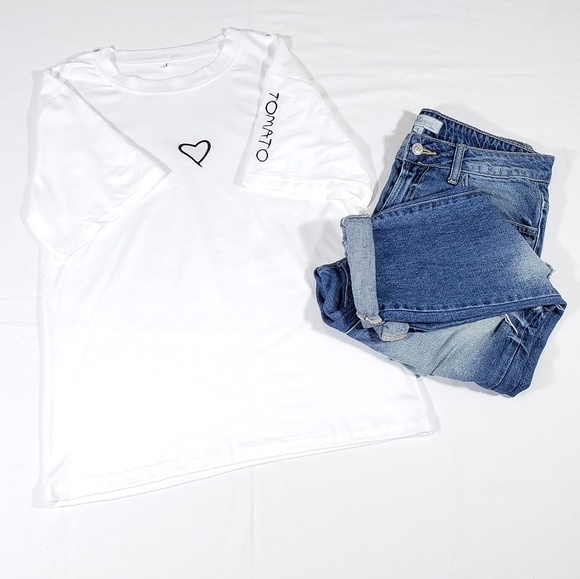 Tops - Brand New White Womens Shirt Hurt Tomato Print
